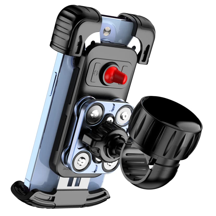 Support universel de téléphone pour vélo - Rotatif à 360° pour téléphones de 5,1 à 6,8 pouces