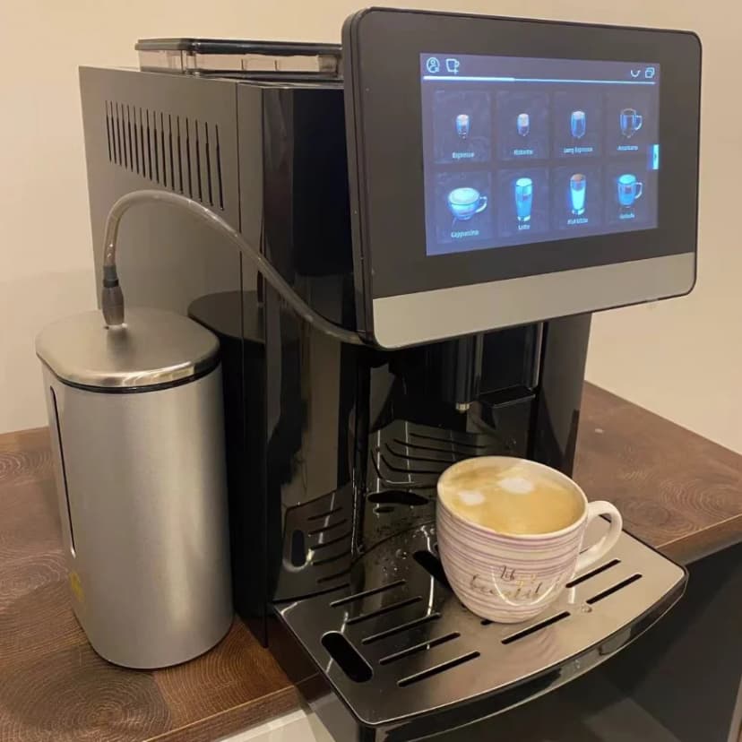 Machine à café intelligente entièrement automatique avec écran tactile de 7 pouces - 24 variétés de café